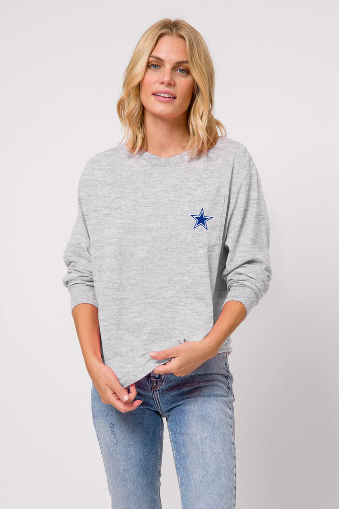 Lauren James Women's Dallas Cowboys Retro Fastball Crew Sweatshirt