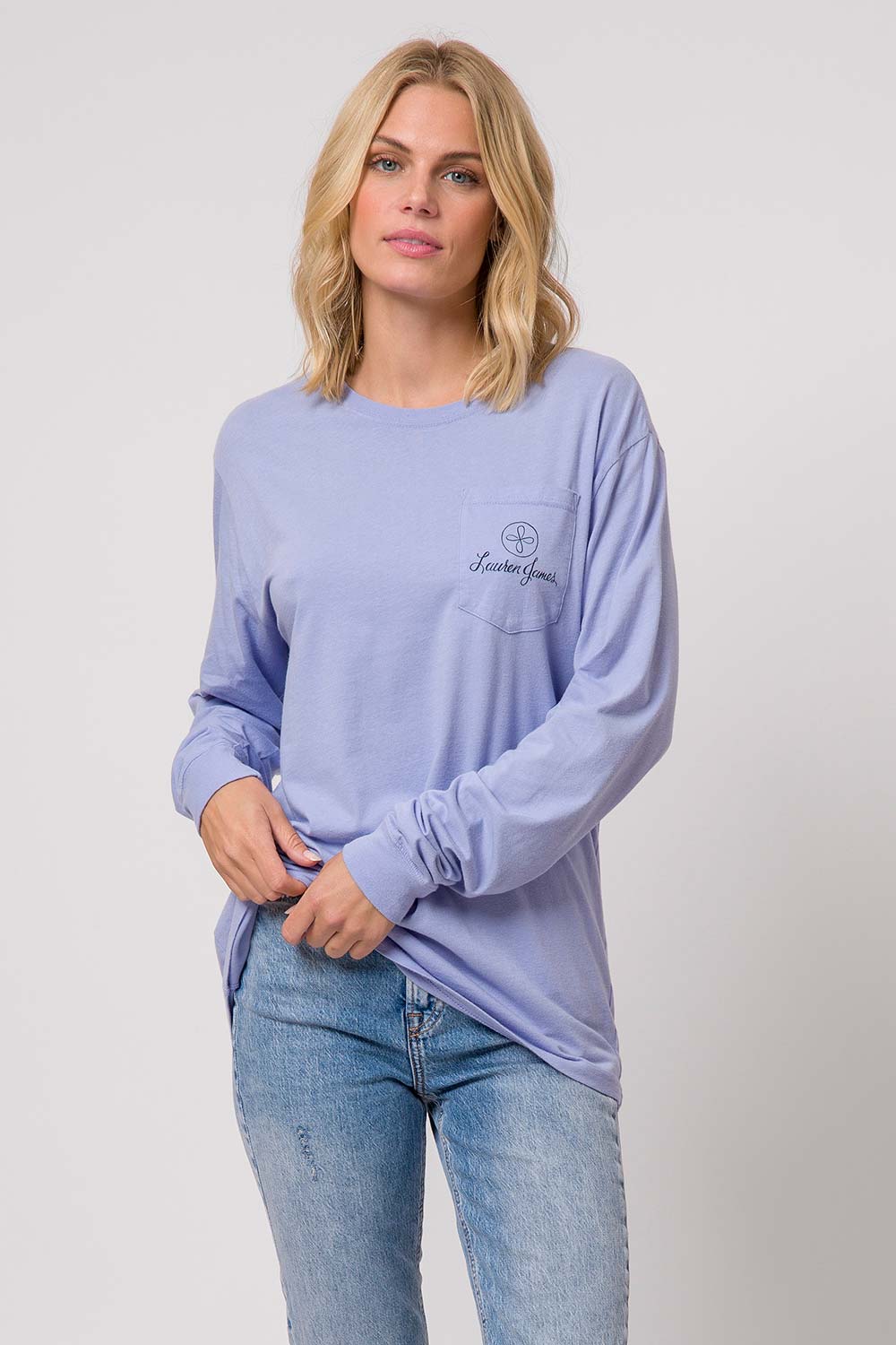 Lauren james boyfriend sweatshirt hotsell